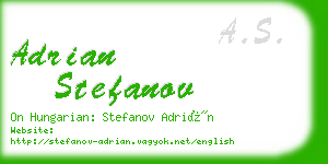 adrian stefanov business card